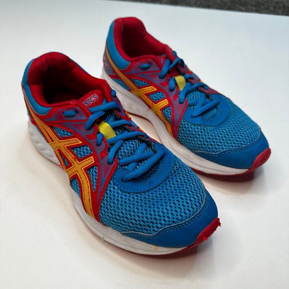 Asics Jolt 2 Red Blue Yellow Running Shoes - Picture 2 of 6